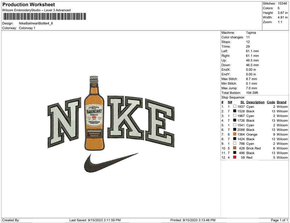 Nike Bakheart Bottle