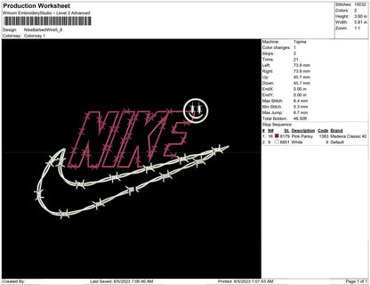 Nike Barbed Wire