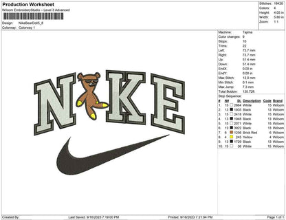 Nike Bear Doll