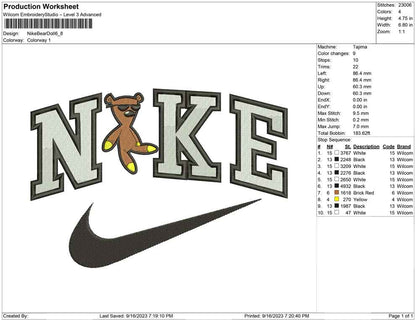 Nike Bear Doll