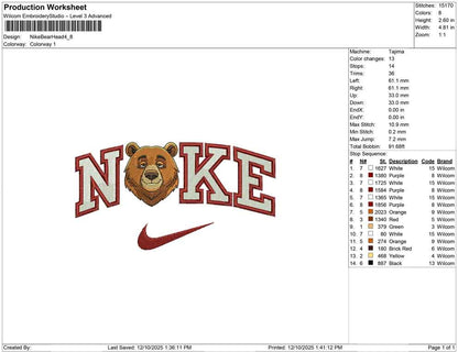 Nike Bear Head
