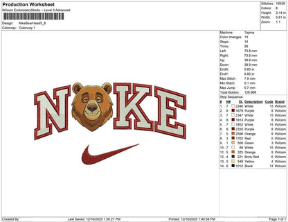 Nike Bear Head