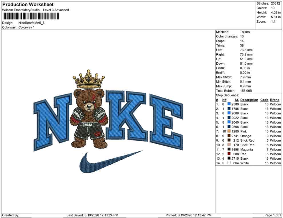 Nike Bear MMA