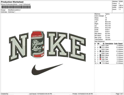 Nike Black Label Bottle