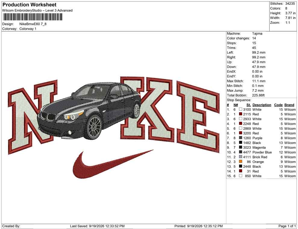 Nike Bmw E60