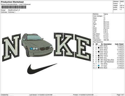 Nike Bmw Car