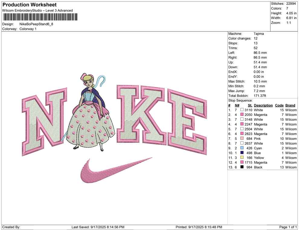 Nike Bo Peep Stand