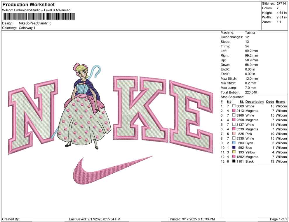 Nike Bo Peep Stand