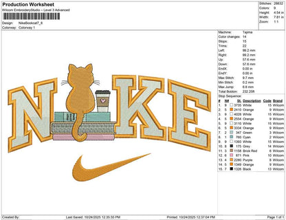 Nike Book cat