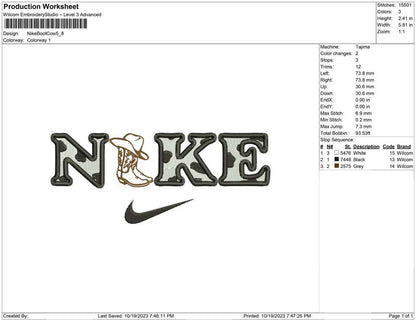 Nike boot cow
