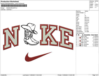 Nike Boot Shoe Fill