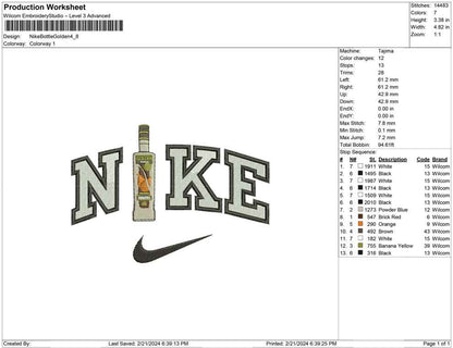 Nike Bottle Golden