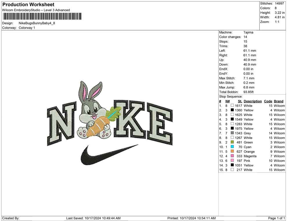 Nike Bugs Bunny Baby