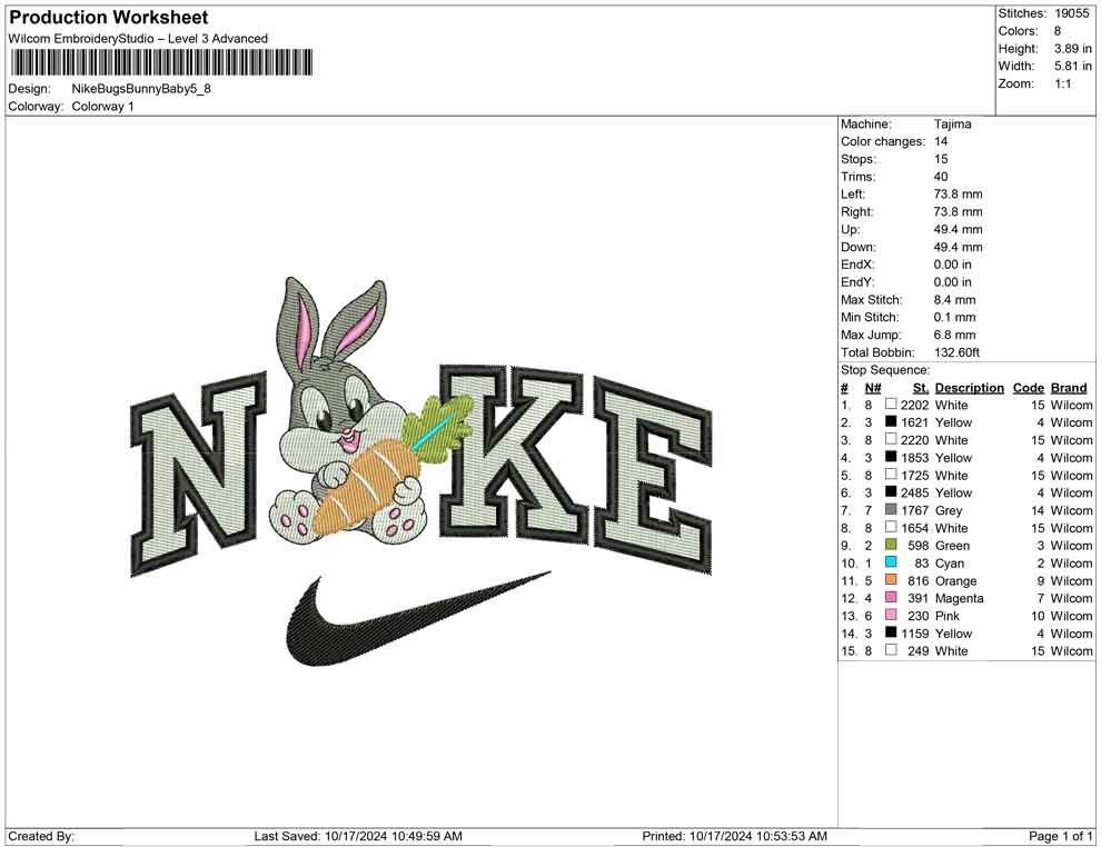 Nike Bugs Bunny Baby