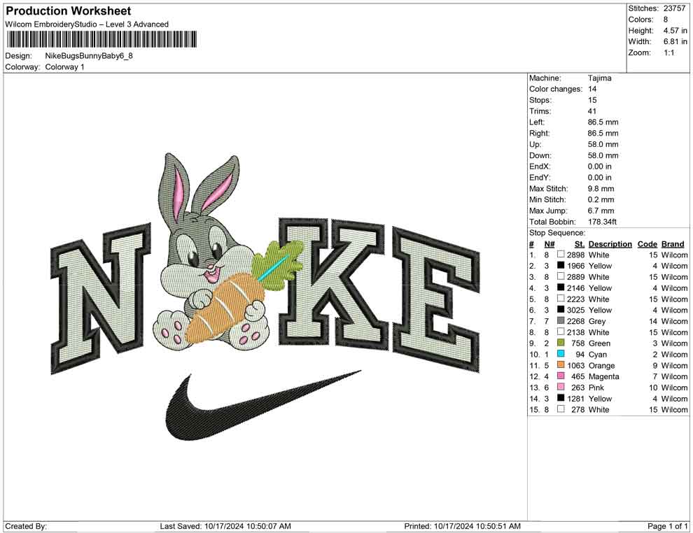 Nike Bugs Bunny Baby