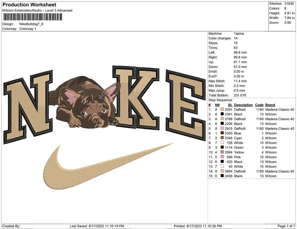 Nike bulldog best sale