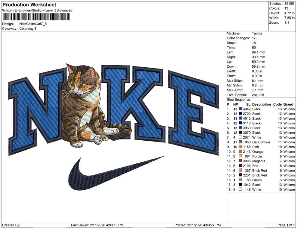 Nike Calico Cat