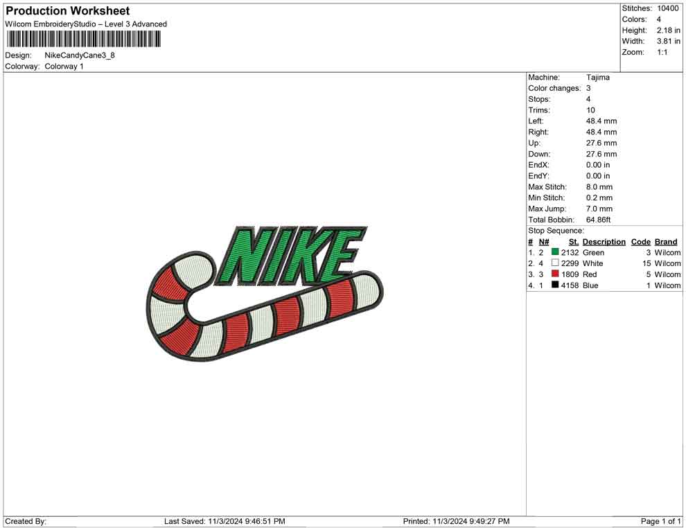 Nike Candy Cane