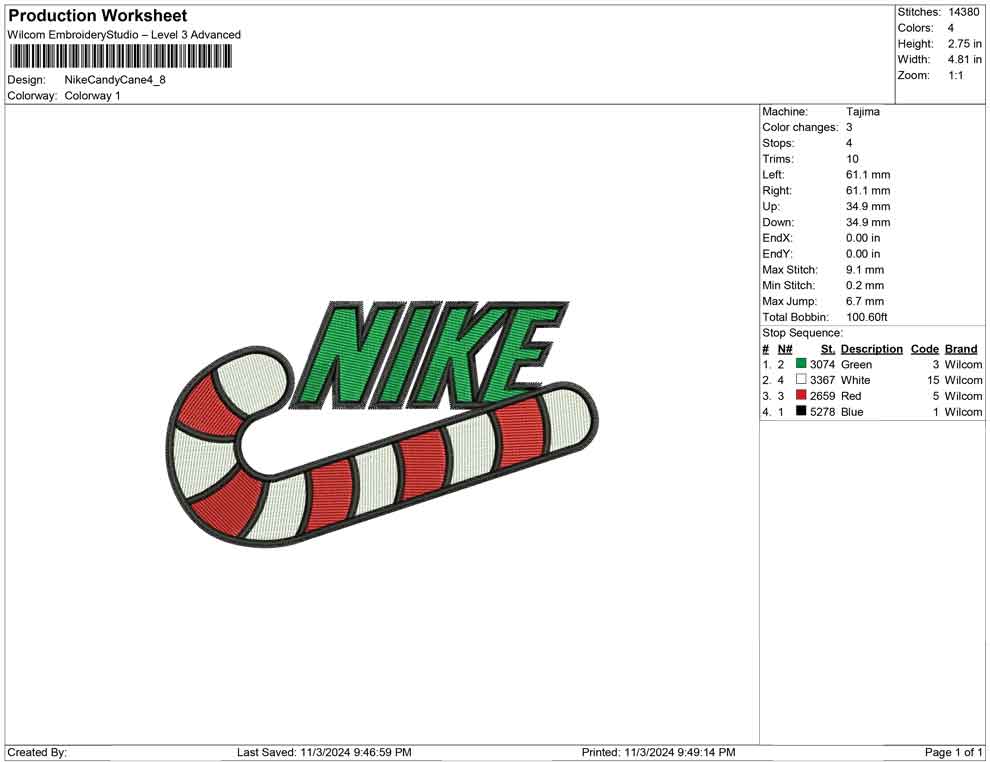 Nike Candy Cane