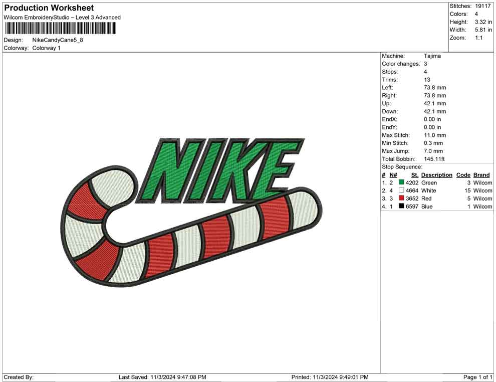 Nike Candy Cane