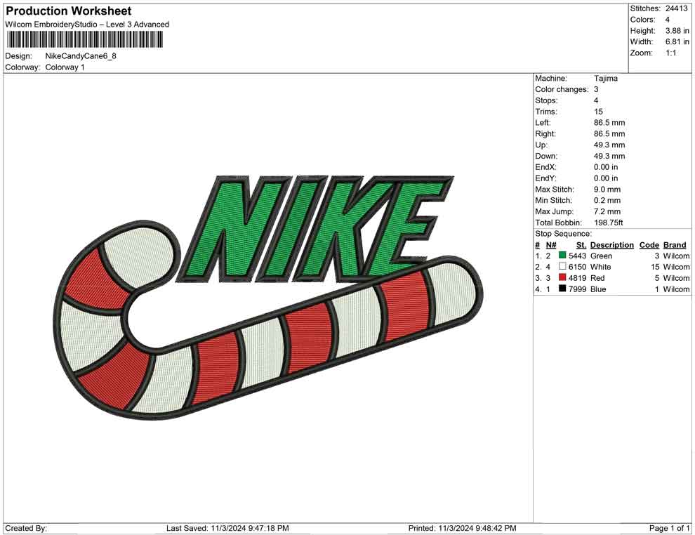 Nike Candy Cane