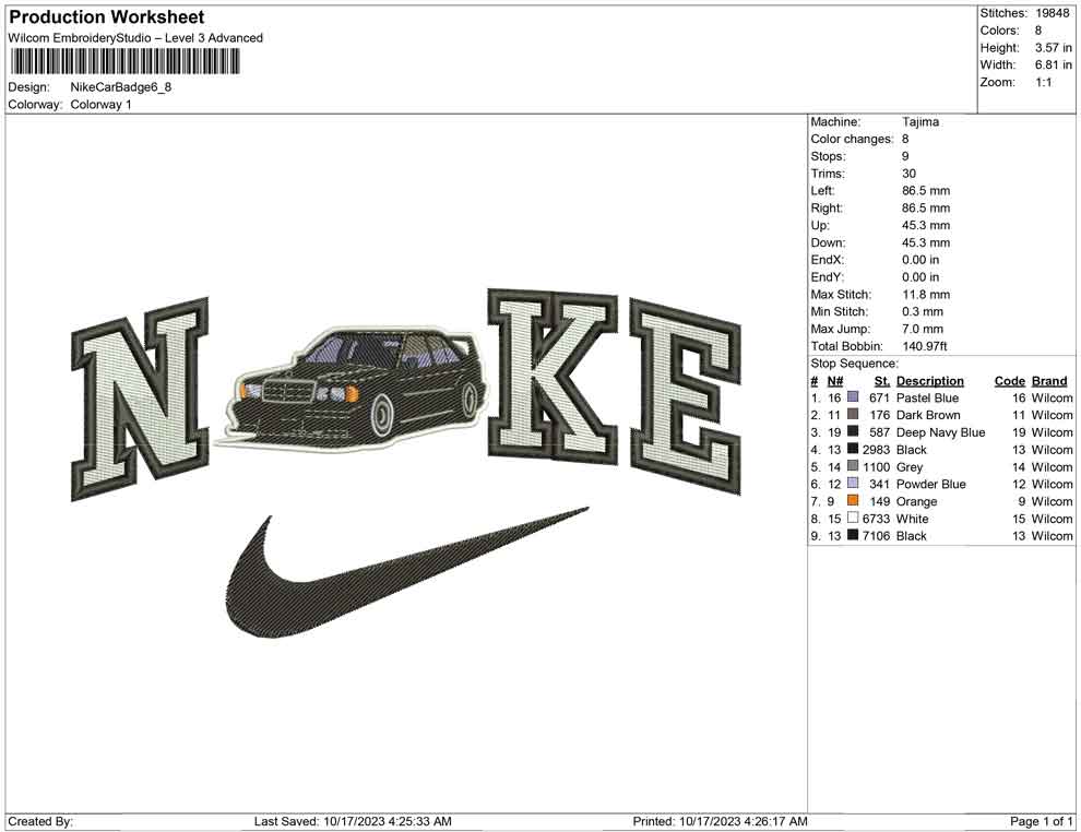Nike Car Badge