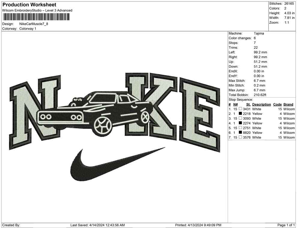 Nike Car Muscle