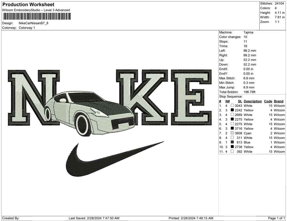 Nike Car Nissan B