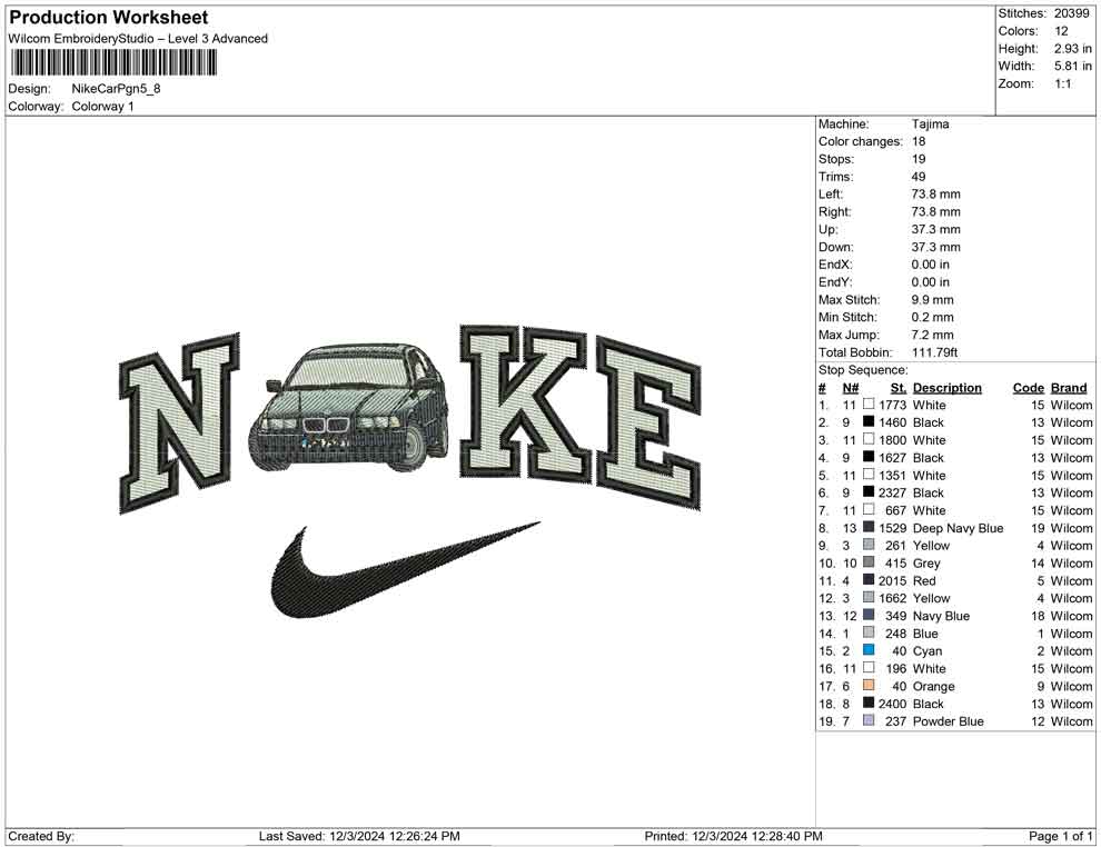 Nike Car Pgn