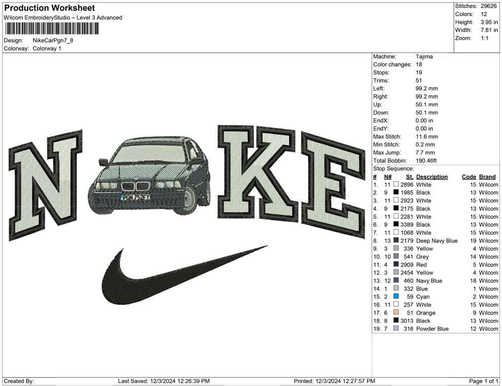 Nike Car Pgn