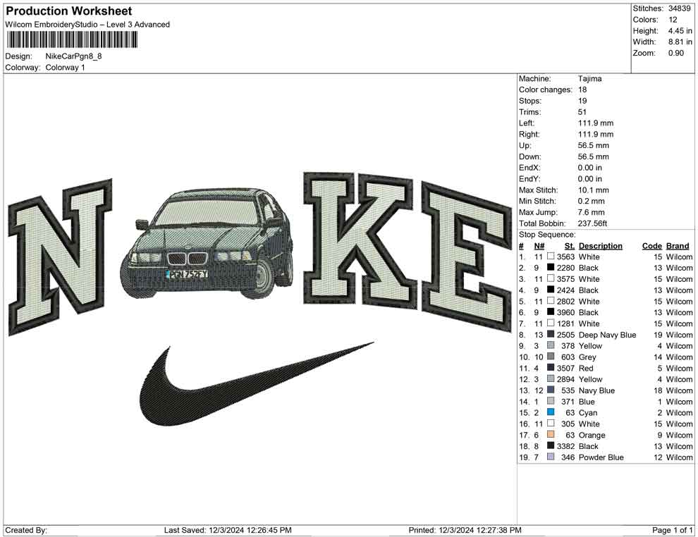 Nike Car Pgn