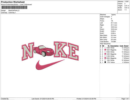 Nike Car Pink