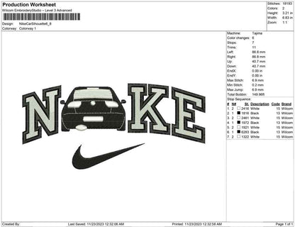 Nike Car Silhouette