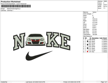 Nike Car Volkswagen
