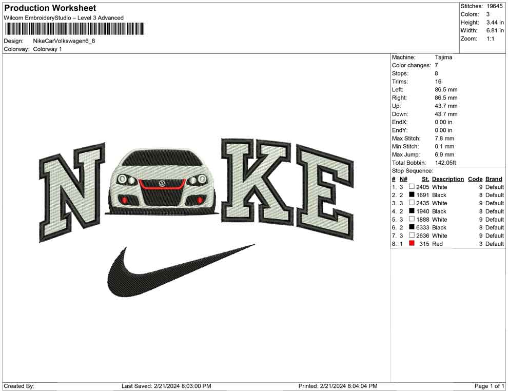 Nike Car Volkswagen