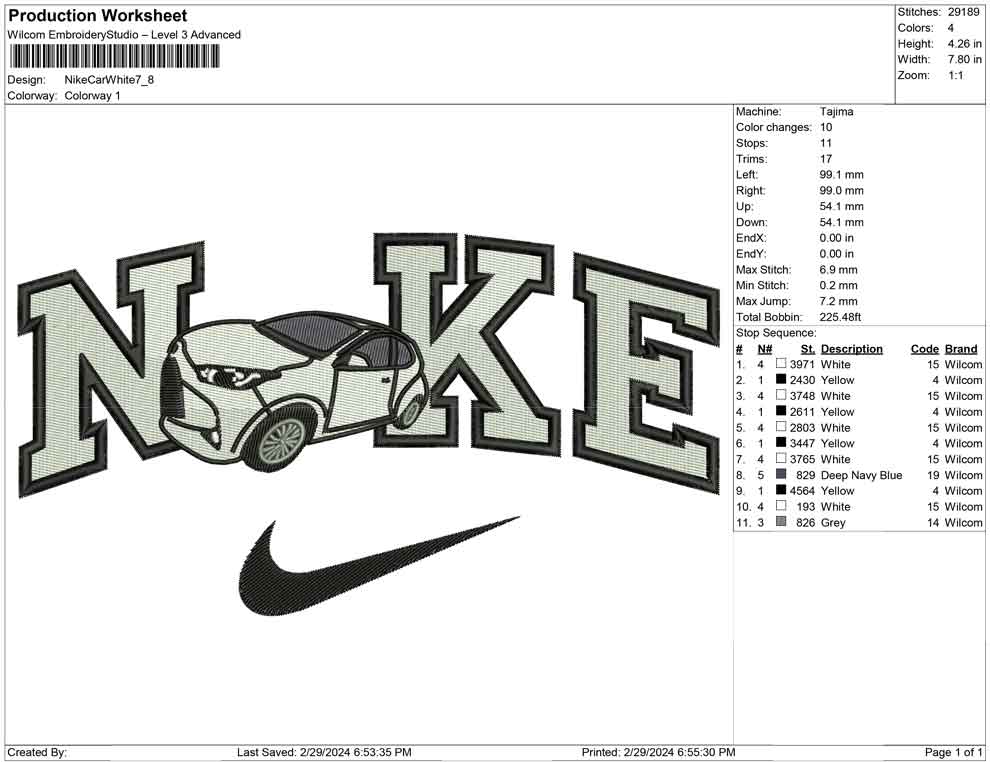 Nike Car White B