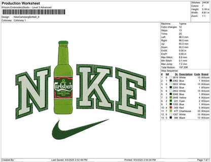 Nike Carlsberg Bottle