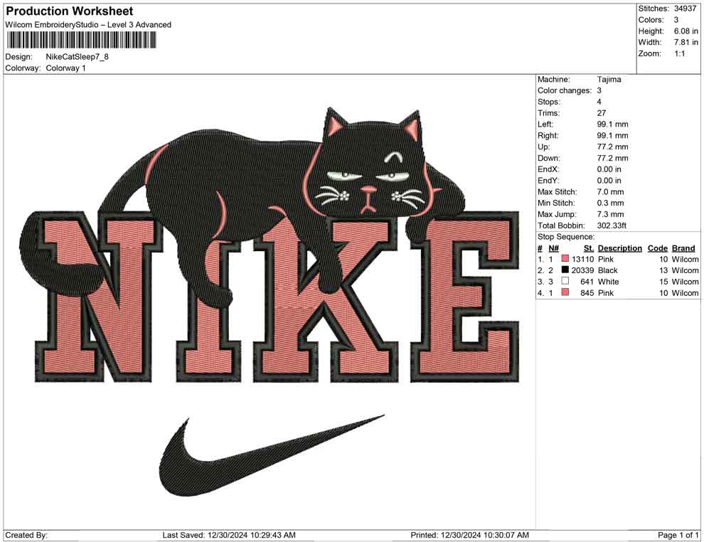 Nike Cat Sleep