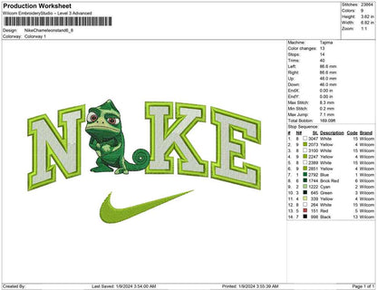 Nike chameleon Stand