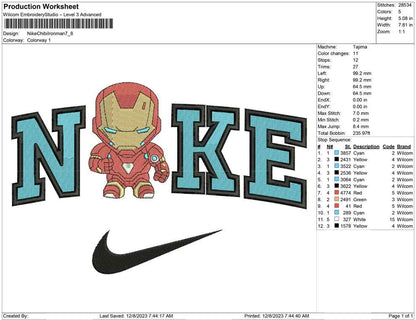 Nike Chibi ironman