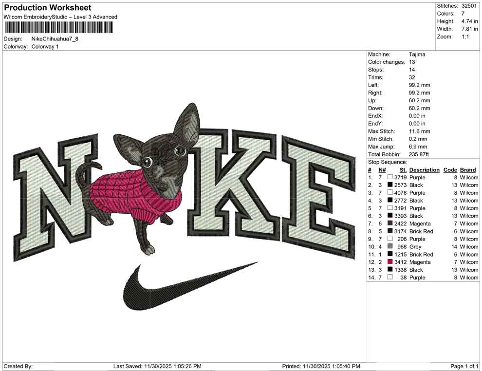 Nike Chihuahua
