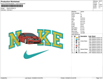 Nike Civic Red