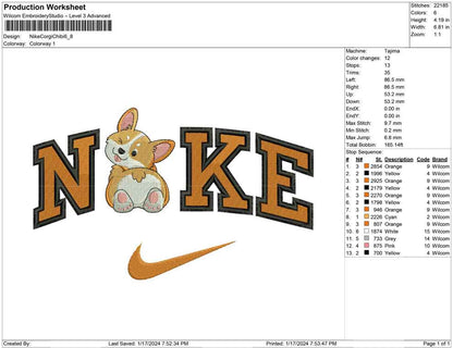 Nike Corgi Chibi