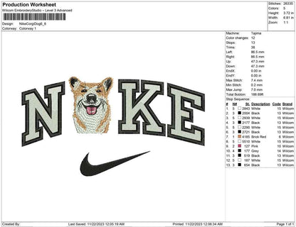 Nike Corgi Dog