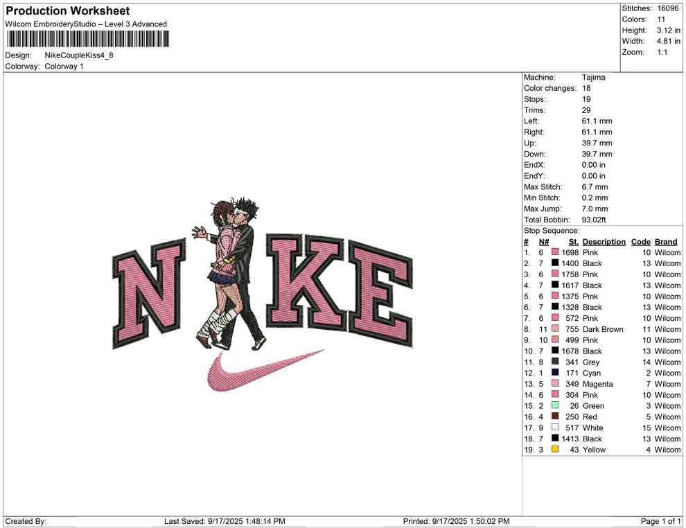 Nike Couple Kiss