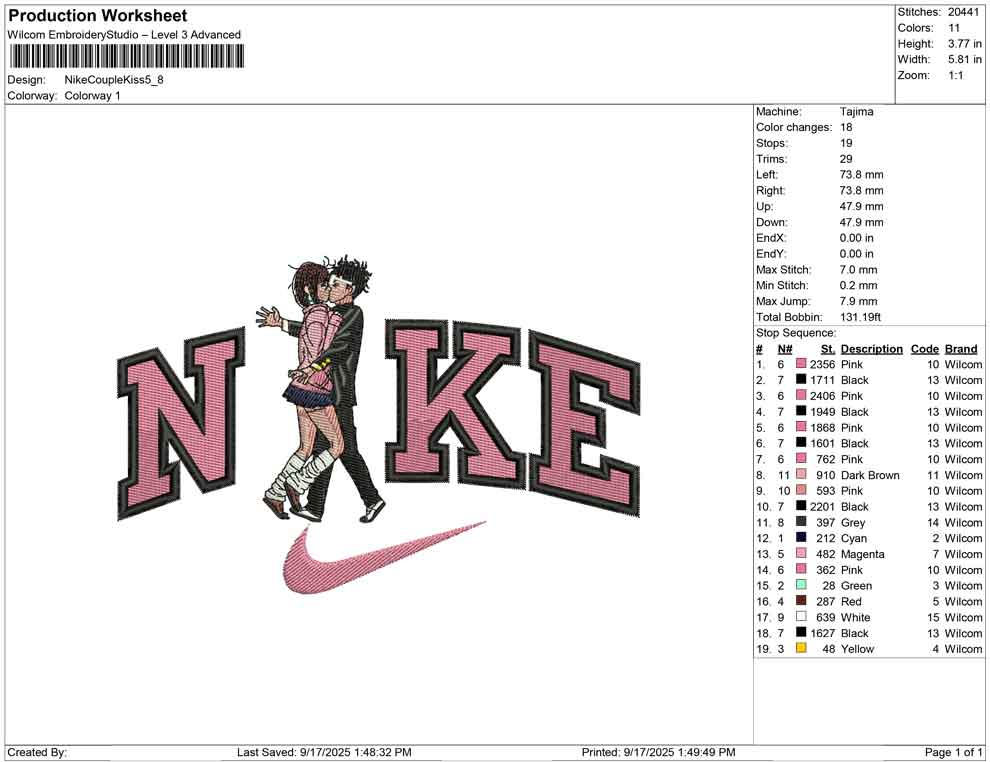 Nike Couple Kiss