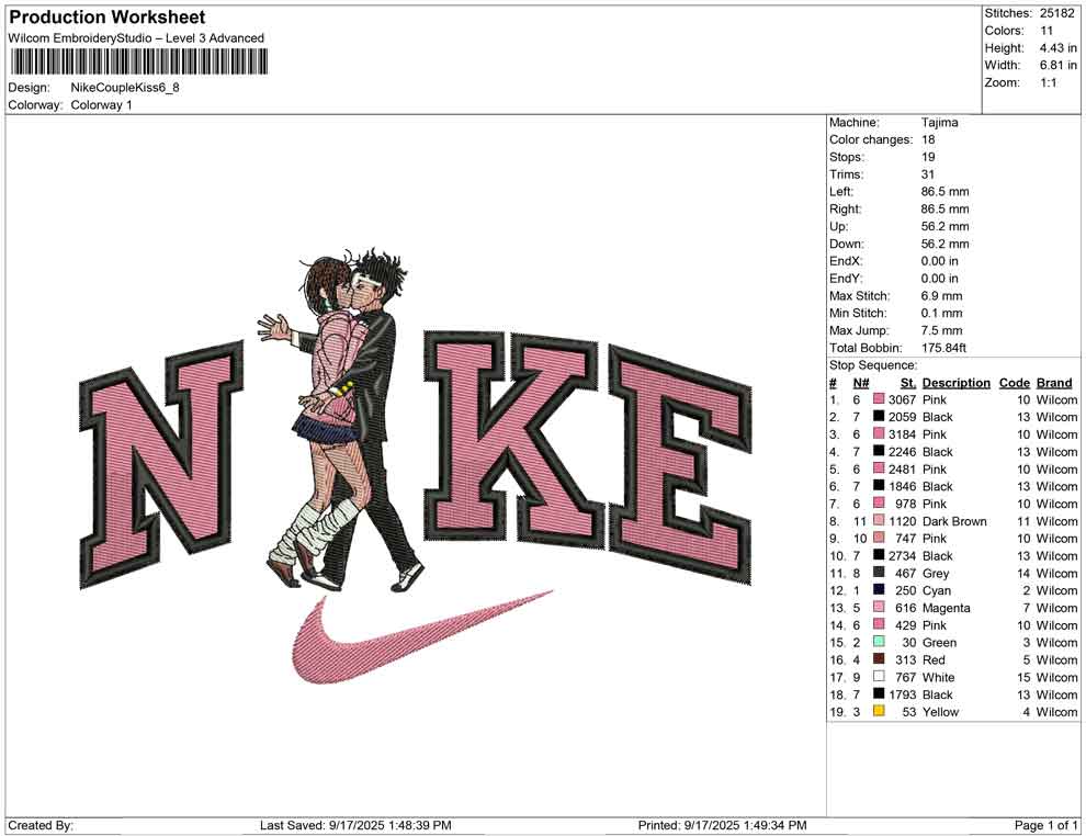 Nike Couple Kiss