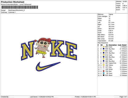Nike Crayon Shinchan
