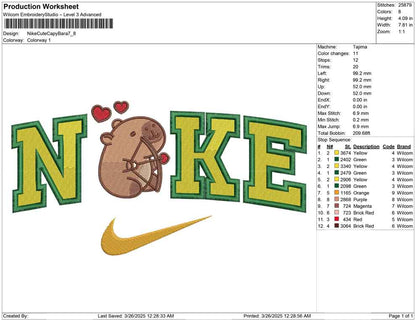Nike Cute Capy Bara