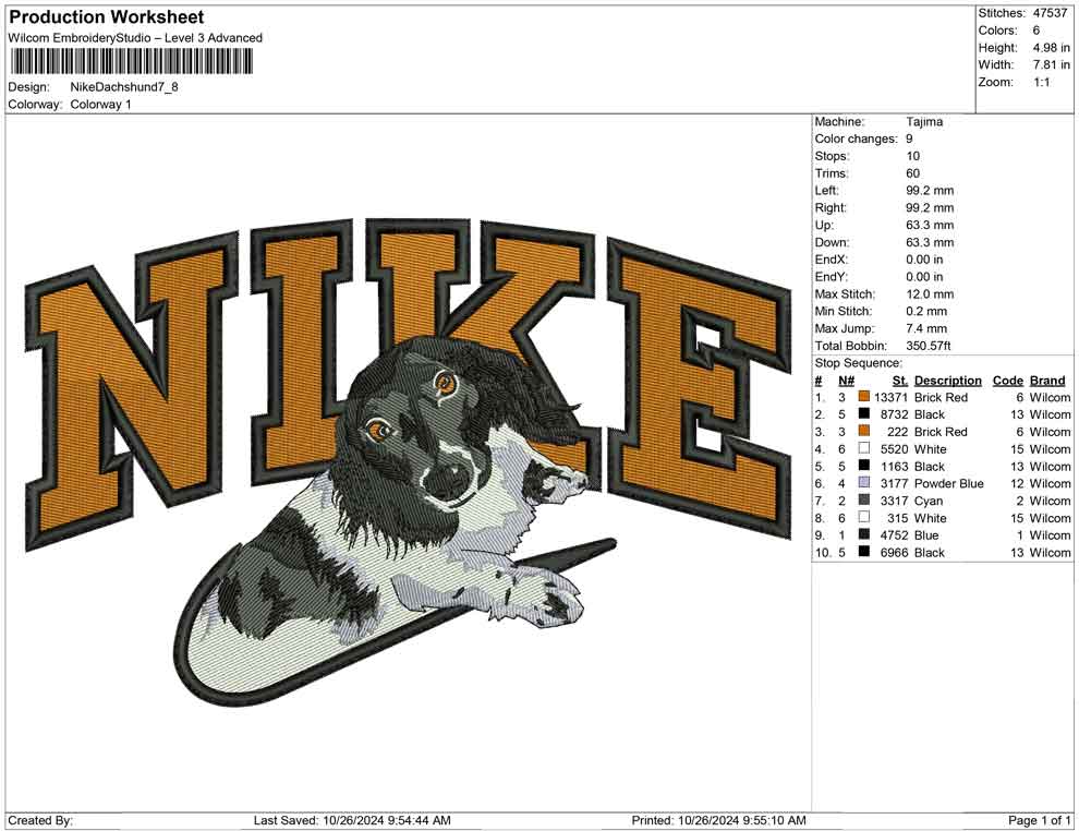 Nike Dachshund